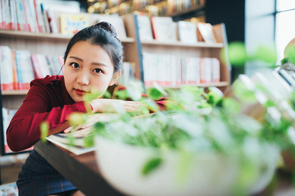 图书馆清纯卖萌女  第8张