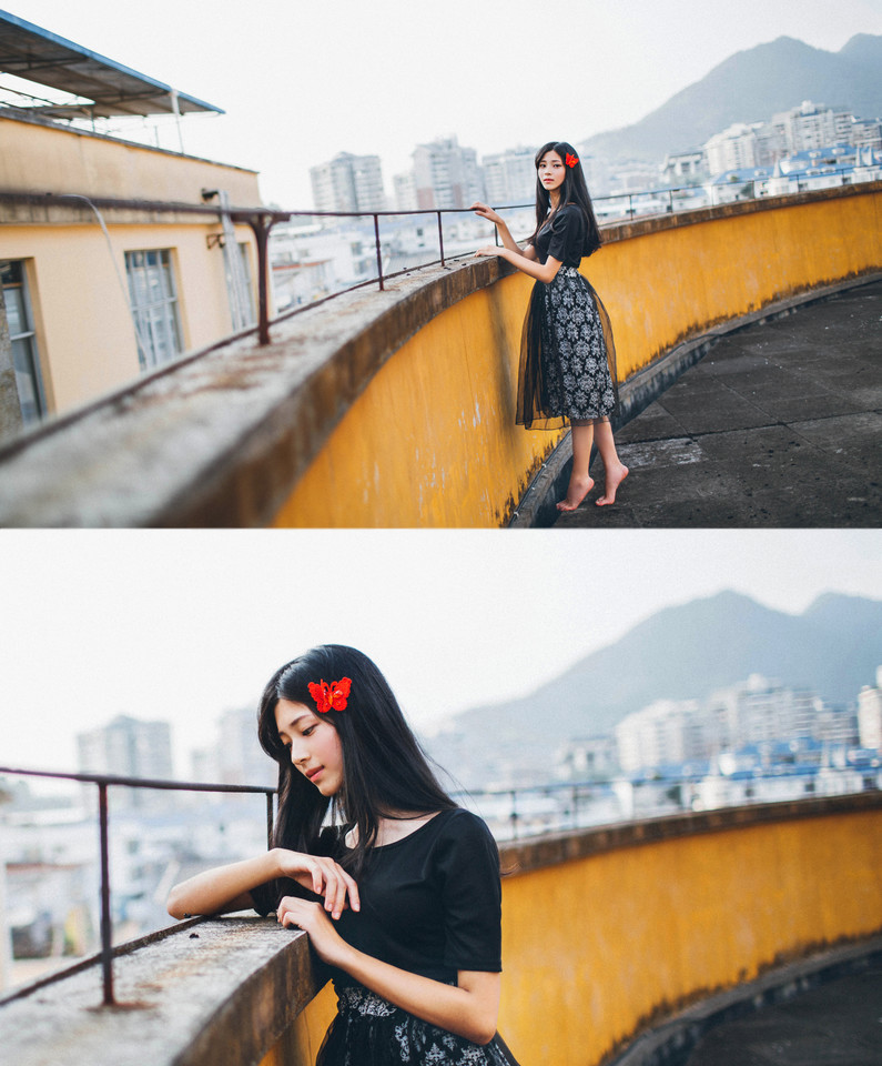 天台黄昏时的唯美迷人图  第18张
