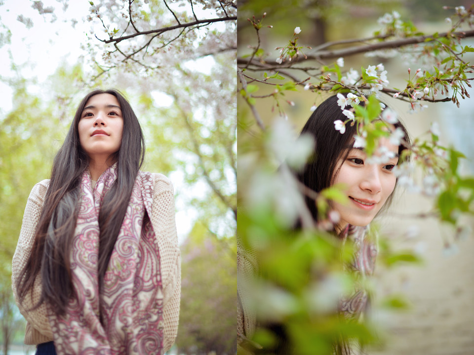 花下女子的甜美迷人图  第12张