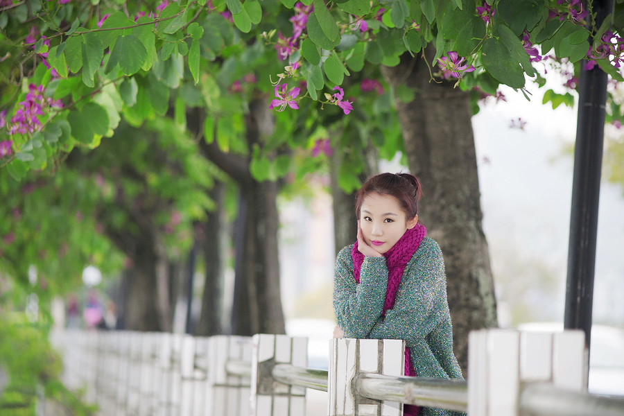 冬日暖人的长发清纯少女  第5张