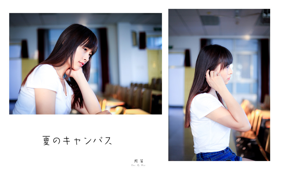 教室内的清晨长发美女  第5张
